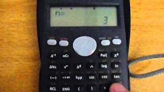 Casio statistics mode fx83MS [upl. by Lleuqram203]