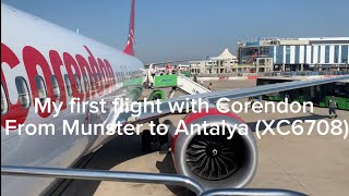 My first flight with Corendon Airlines [upl. by Anatniuq]