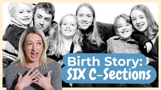 BIRTH STORY Julie Coles Six CSections recovery advice what to expect [upl. by Alesram753]