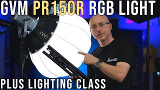 GVM PR150R RGB LED Light Plus Crucial Filmmaking Lighting Techniques [upl. by Nilloc]