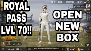 PUBG MOBILE  UNLOCK ROYAL PASS LVL 70 amp OPEN NEW BOX  SEASON 2 [upl. by Ardnoik]