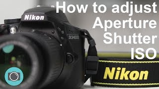 Nikon tips  how to adjust shutter aperture and ISO [upl. by Eirene500]