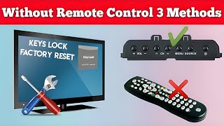 Unlock TV Without Remote Control  TV Key Locked Problem How To Fix 3 Methods [upl. by Naujak]