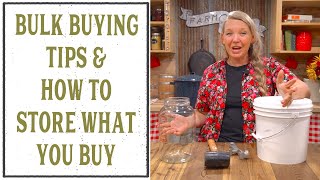 BULK BUYING FOOD TIPS amp HOW TO STORE WHAT YOU BUY [upl. by Geffner581]