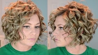 Short Curly Hair Tutorial [upl. by Adiarf]