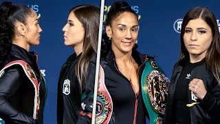 FACE OFF  Amanda Serrano vs Yamileth Mercado  Jake Paul v Tyron Woodley CoMain Event [upl. by Nitram]