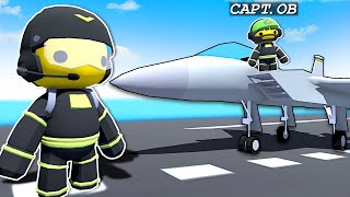 I became a FIGHTER JET pilot in search of SECRETS  Wobbly Life Gameplay [upl. by Yaf530]