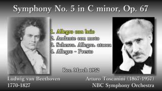 Beethoven Symphony No 5 Toscanini amp NBCso 1952 ベートーヴェン 交響曲第5番 トスカニーニ [upl. by Relyk]