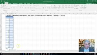 How to Calculate Standard Deviations on Excel 2016 for Windows [upl. by Aneleiram]