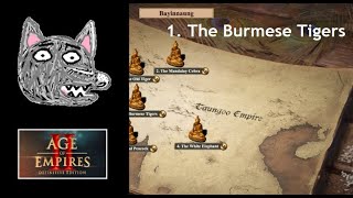 AoE2 DE Campaigns  Bayinnaung  1 The Burmese Tigers [upl. by Ecarret]