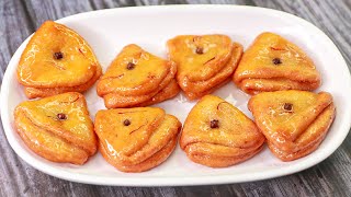 Badam Puri Recipe  Badam Poori  Badan Puri Sweet Recipe  Yummy [upl. by Anelhtac]