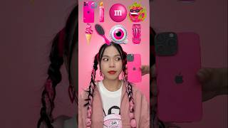 Random Pink Food ASMR Mukbang3shorts😳😯🤤👌😂mukbanga [upl. by Spalla]