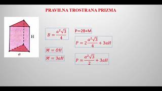 Sve formule potrebne za pravilnu trostranu prizmu  Math Helper [upl. by Tiersten319]