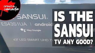 We take a First Look at the Sansui ES43S1UA 43quot 4k HDR Android TV  Initial Setup [upl. by Hsinam]