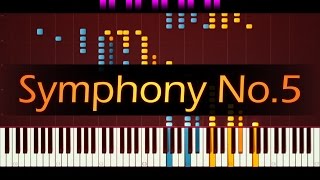 Symphony No 5 Piano  BEETHOVEN [upl. by Taran]