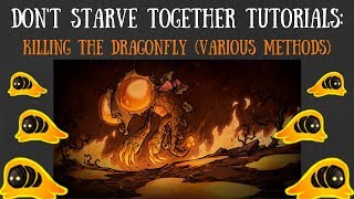 Dont Starve Together Guide Killing The Dragonfly Various Methods [upl. by Annoiek]