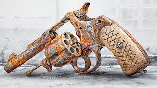 SmithampWesson  Old Rusty Revolver Restoration [upl. by Antonio685]