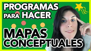 PROGRAMAS para hacer MAPAS CONCEPTUALES [upl. by Alaehcim141]