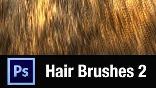 Photoshop Custom Hair Brush Demo Volume 2 [upl. by Aicilra703]