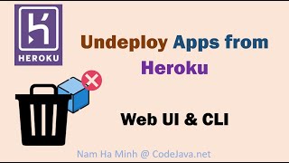 Undeploy  Delete  Destroy Apps from Heroku [upl. by Nnaecyoj]