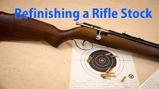 How to Refinish a Rifle Stock  woodworkweb [upl. by Brass]