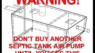 Warning About Septic Tank Aerators [upl. by Greggs]