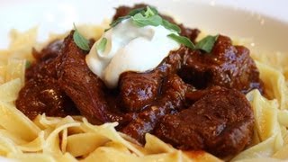 Beef Goulash  Hungarian Beef Goulash Recipe  Paprika Beef Stew [upl. by Llirrehs]