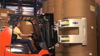 Cascade Paper Roll Clamps  Lift Truck Roll Handling [upl. by Bogie]