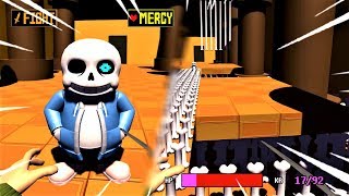 THE TRUE 3D SANS BATTLE  3DTALE Sans Fight Undertale in 3D [upl. by Ricki]