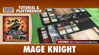 Mage Knight Tutorial amp Playthrough Featuring new playmats [upl. by Yenahs]