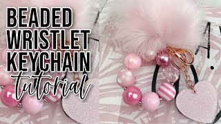 Beaded Wristlet Keychain Tutorial [upl. by Ahsiele838]