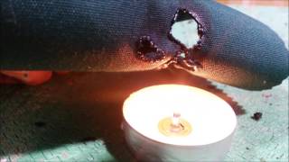 Testing Fire Retardant Fabrics and Liquid Spray [upl. by Nnael]