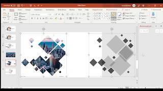 How to Fragment Images with shapes on PowerPoint [upl. by Rhpotsirhc]