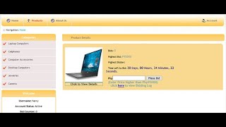 ONLINE BIDDING SYSTEM IN PHP and MySQL  Source Code amp Projects  Review [upl. by Aneryc]