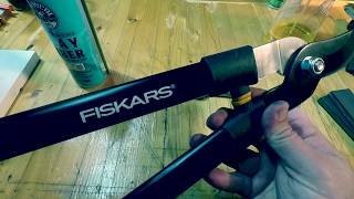 Sharpening Fiskars Loppers Garden Pruners [upl. by Joelynn459]