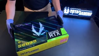 ZOTAC GAMING GeForce RTX 3090 Trinity Quick Unboxing [upl. by Sibel107]