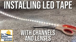 How to Install LED Tape Channels and Diffusers [upl. by Nwahsav]