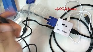 VGA TO HDMI ConverterAdapter For LG Smart Tv 32LH602D [upl. by Oeramed]