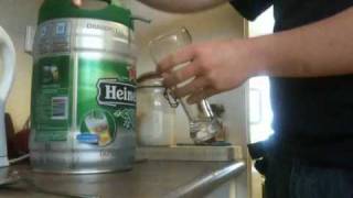 Heineken Draughtkeg First Pour [upl. by Bidle77]