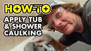 How To Caulk A Bathtub EASY quotDerek Makes it Rightquot [upl. by Kalman714]