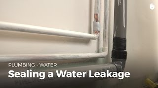 How to Seal a Leaking Pipe  DIY Projects [upl. by Nahtnanhoj]