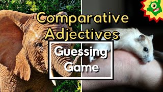 Comparative Adjectives Game  ESL Guessing Game [upl. by Gneh83]