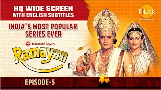 Ramayan EP 5  ताड़का वध  विश्वामित्रयज्ञ की रक्षा  HQ WIDE SCREEN  English Subtitles [upl. by Ronald842]