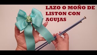 Como Hacer Moño Con Las Manos Fácil  listón [upl. by Gilleod]