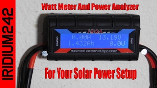 Watt Meter And Power Analyzer For Your Solar Power Setup [upl. by Navonoj668]