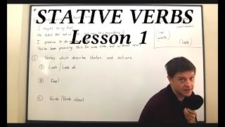 STATIVE VERBS Lesson 1 [upl. by Dranal]