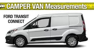 Ford Transit Connect Van Measurements Interior Dimensions Van Build Campervan [upl. by Areivax]