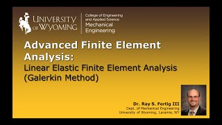 12 Linear Elastic Finite Element Analysis Galerkin Method [upl. by Oretna94]