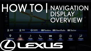 HowTo Use The Navigation Display Overview  Lexus [upl. by Llertnad434]