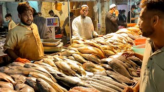 Unseen Street Sea Food in Pakistan  Lahori Masala Fish Fry  Spicy Grilled Fish at Karachi Street [upl. by Vachill]